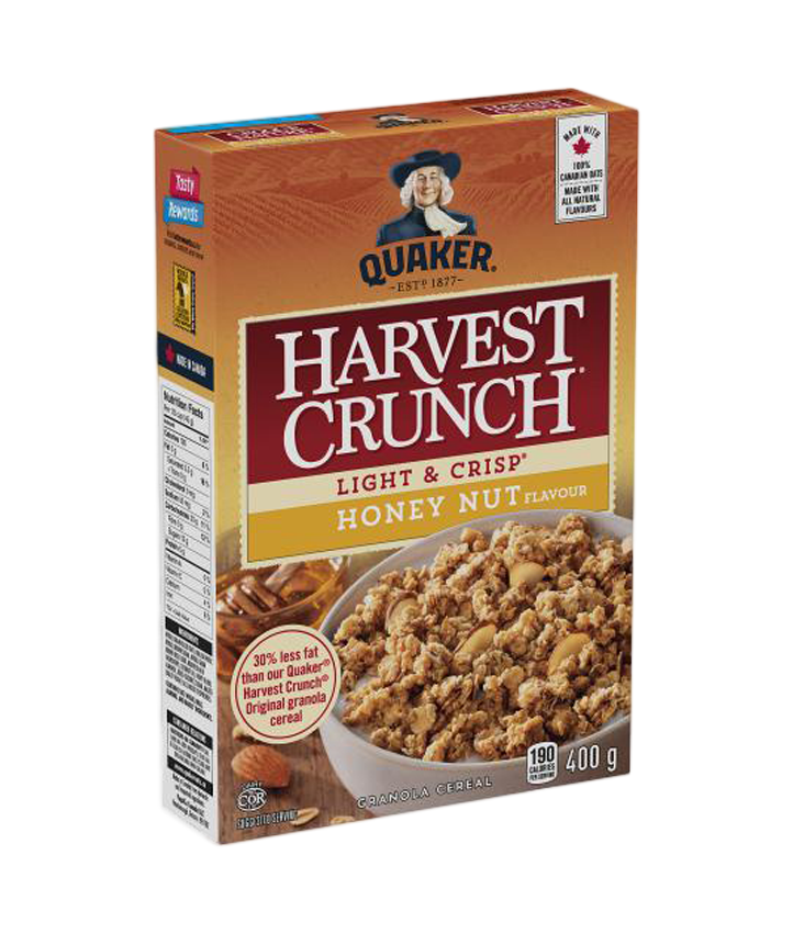 Quaker Harvest Crunch Light & Crisp Raisin Almond Granola Cereal